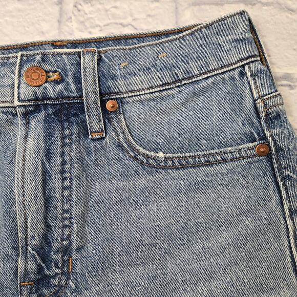 Madewell Women's Denim The Perfect Jean Short Frayed Hem Stretch MC647 size 25 - Picture 8 of 14